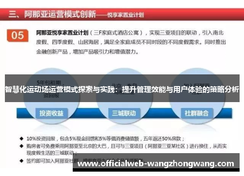 智慧化运动场运营模式探索与实践：提升管理效能与用户体验的策略分析